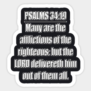 Psalm 34:19 Sticker